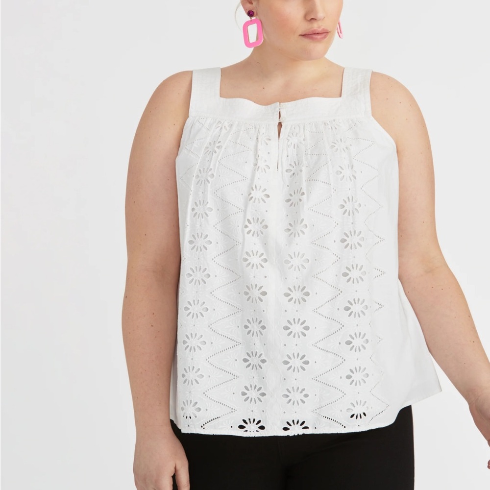 Rachel Roy Caterina‎ Eyelet Tank Top